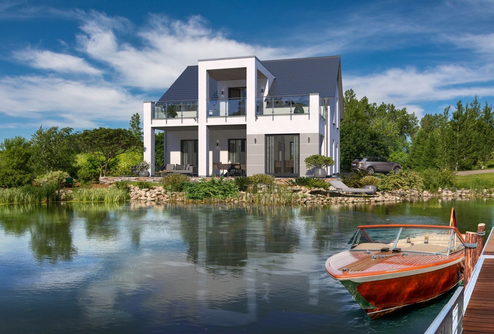 EINFAMILIENHAUS IM HAMPTON-STIL EINFAMILIENHAUS IM HAMPTON-STIL