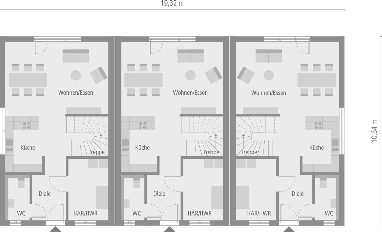 Grundriss_EG_Reihenhaus 01 Eck_Reiheneckhaus