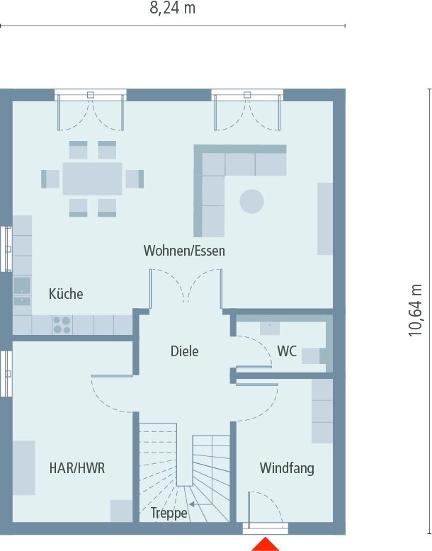 Grundriss_EG_Doppelhaus 10