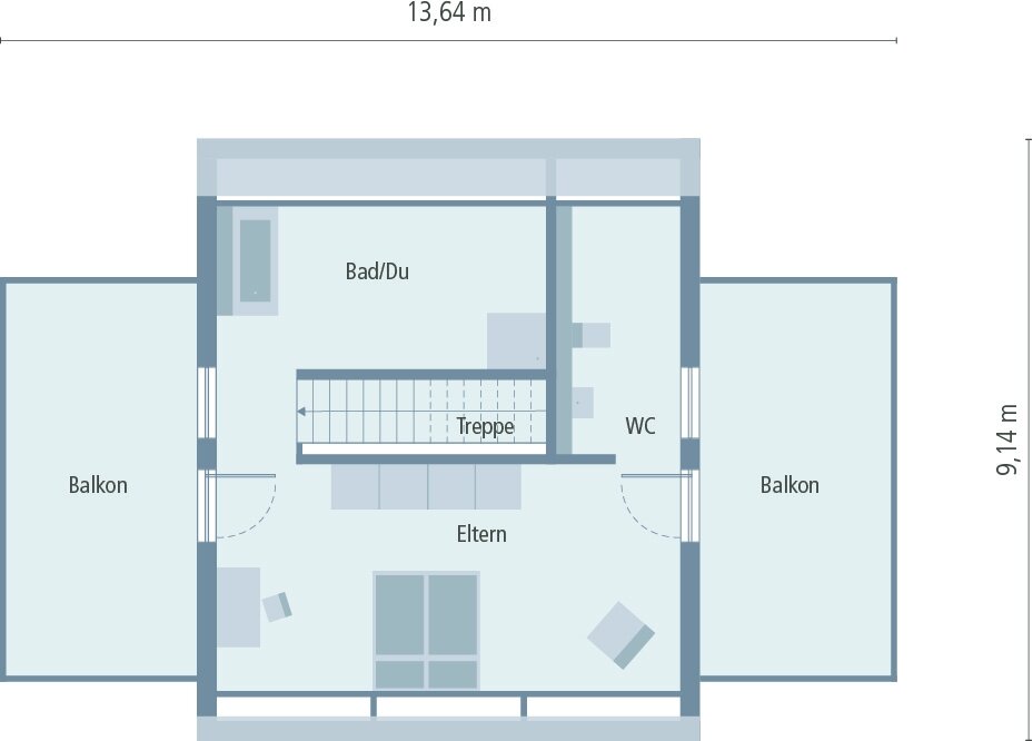 TownHouse 13-1 Satteldach DG