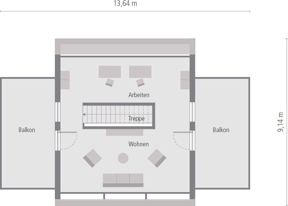 Grundriss_DG_TownHouse 13.2 Satteldach